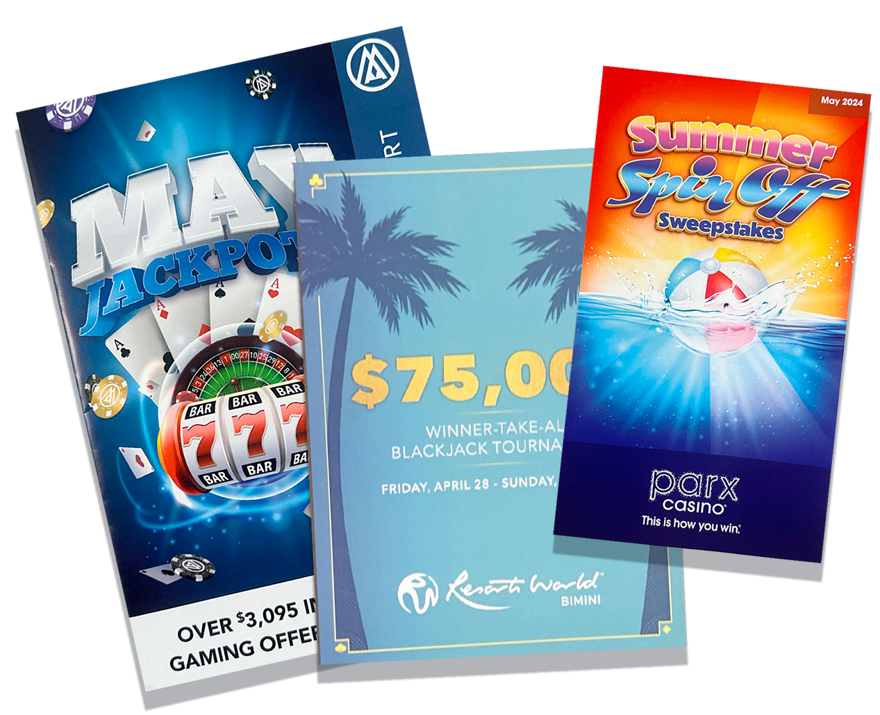 MAX Jackpot, $75,000 Winner Take All Blackjack Tournament, and Summer Spin Off Sweepstakes